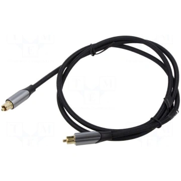 Cable | Toslink plug,both sides | 1m | Plating: go