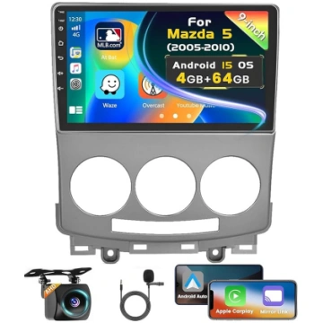 4G + 64G Android auto radio Mazda 5 2005-2010 ar b