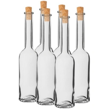 100 ml stikla pudele tinktūrām ar korķi 14/10 mm 6