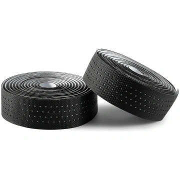 Rockbros stūres lente Perforated Silicone, melna -