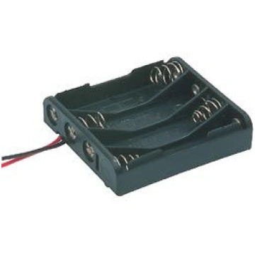Bateriju 4xR6-AA turētājs, 65x60x15mm COMF