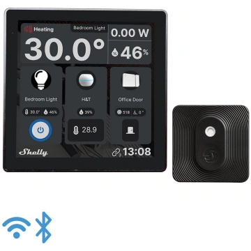 Shelly Wall Display touchscreen + BLU H AND T sens