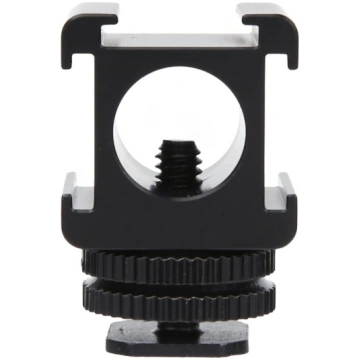 Metal Camera Tri Hot Shoe Mount Adapter for Microp