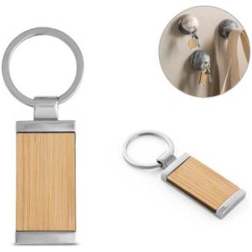 HOMER. Rectangular bamboo keyring HI!DEA™