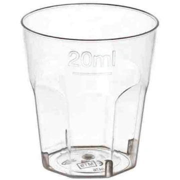 Set of 50 Shot glasses with notch 20 cc Casolaro H