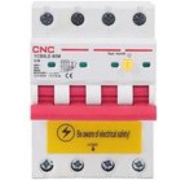CNC Residual Current Breaker with Over-Current, 4P