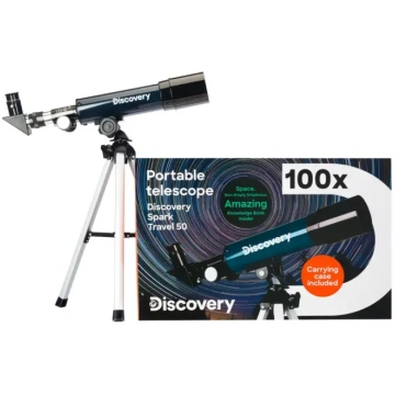 Discovery Spark Travel 50/360 teleskops ar grāmatu