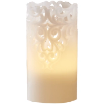 LED vaska svece uz baterijām balta AA 0,09W 8x15cm