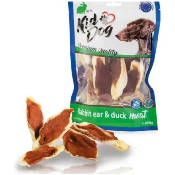 KIDDOG truša ausis ar pīles gaļu 250g