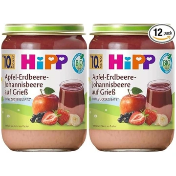 HiPP ābolu, zemeņu un jāņogu putraimi, no 10. mēne