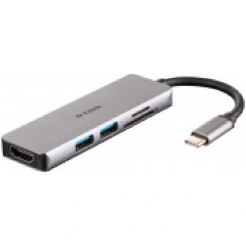 D-Link | 5-in-1 USB-C™ Hub with HDMI and SD/microS
