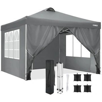 cobizi 3x3 m paviljons – ūdensizturīgs saliekamais