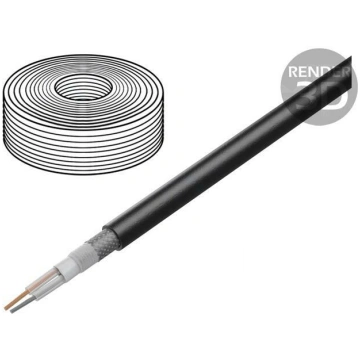 Wire: microphone cable; 2x0.35mm2; black; OFC; -30