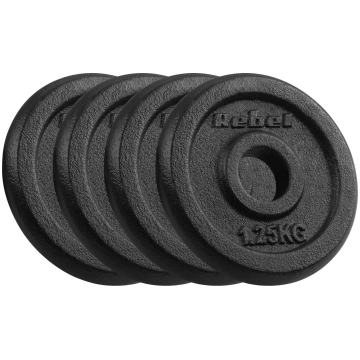 Rebel Komplekts Obciążeń čuguna 4x1.25kg, Caurums 