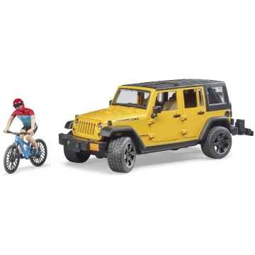 Bruder Jeep Wrangler Rubicon džipa modelis ar velo