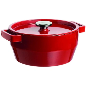 Katls Pyrex, Ø20 cm, 2.2 l, sarkana krās