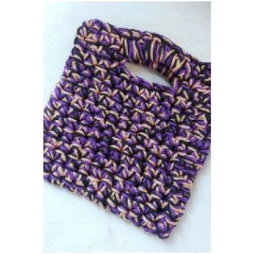 BORSA A MANO VIOLA, NERA, ROSA