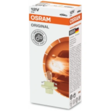 OSRAM 2W 12V Original Auxiliary BX8.4d, Halogen Bu