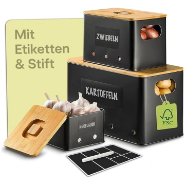 Praknu kartupeļu uzglabāšanas kastes 3 gabali - sa