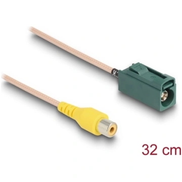 Delock Cable FAKRA E jack to RCA jack RG-179 32 cm