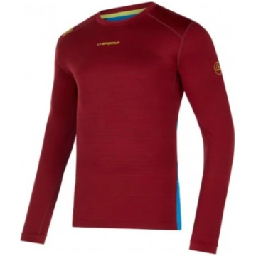 Krekls TOUR LS M, izmērs: S, Sangria/Electric Blue