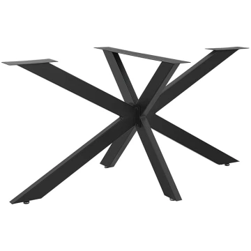 [en.casa] Oberau Table Frame Metal Frame Black Tab