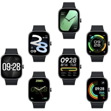 Viedpulkstenis Xiaomi Redmi Watch 4 Melna - Viedā 