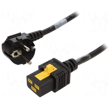 Cable | 3x1.5mm2 | CEE 7/7 (E/F) plug angled,IEC C