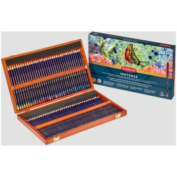 Confezione in Legno Derwent Inktense, 72 Matite Ac