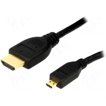 Cable | HDMI 1.4 | HDMI micro plug,HDMI plug | 1m 