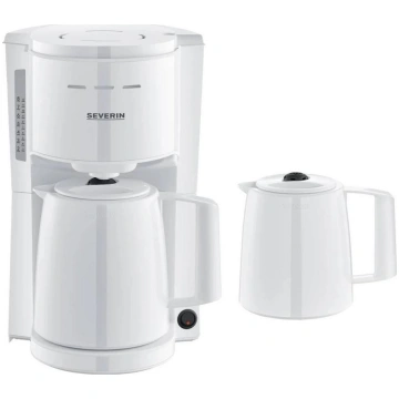 Severin KA 9309 white Filter Coffee Maker with 2 P