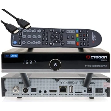 OCTAGON SF8008 4K UHD HDR Combo uztvērējs 1x DVB-S
