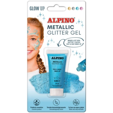Sejas apgleznošana Alpino Metallic, 0.014 l, zila 
