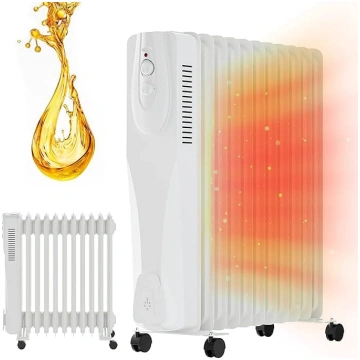 Elektriskais eļļas radiators uz riteņiem Extralink