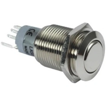 ROUND METAL PUSH BUTTON DPDT 2NO 2NC | R1601 | 541