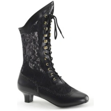 Lace fabric black 5 cm DAME-115 Victorian ankle bo