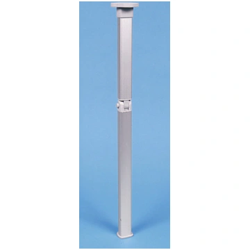 Folding table leg, silver - hinge in the middle - 