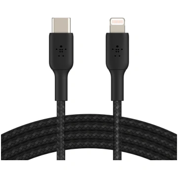 Vads Belkin, USB Type C/Apple Lightning, melna krā