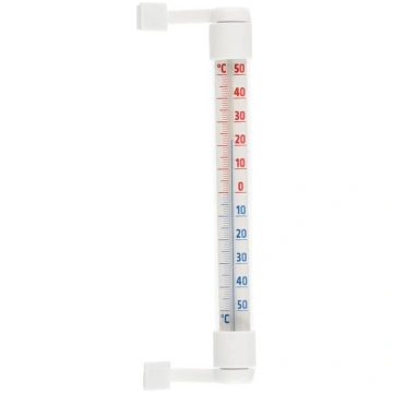 Āra termometrs TARMO 19x6x2 cm, balts