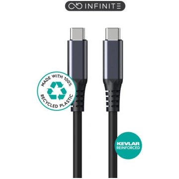 eSTUFF INFINITE (GRS) USB-C Cable 1m, USB4 Gen2x2,