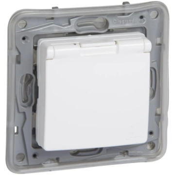 Niloe balts Rozete a/z ar vaku. IP44 LEGRAND EB172