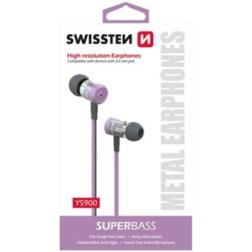 Swissten SuperBass Earbuds Metal YS900 Stereo Aust