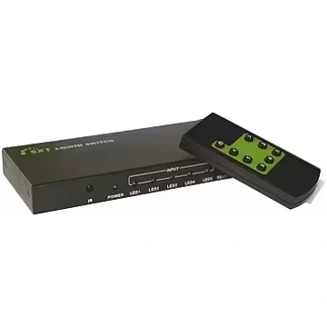 Techly HDMI switch 5/1, 5x input, 1x output, with