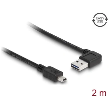 Delock Cable EASY-USB 2.0 Type-A male angled left 