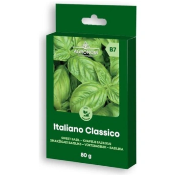 Smaržīgais baziliks Italiano Classico, 80 g Agrono