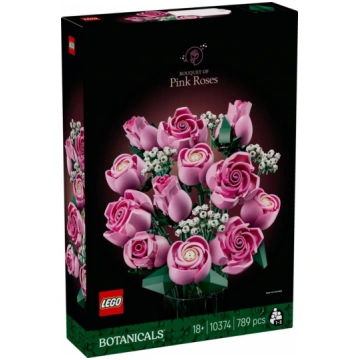 botāniskais 10374 rozā rožu pušķis LEGO