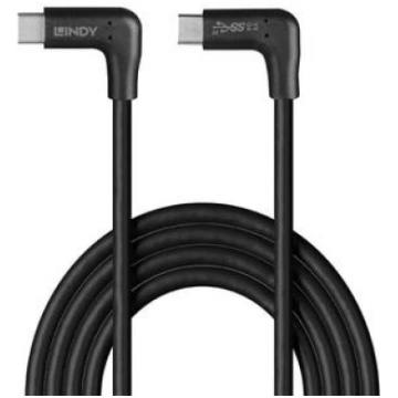 Lindy 1m USB 3.2 Type C Cable 2 x 90 Degree Angled