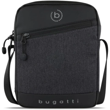 bugatti Universe vīriešu maza melna plecu soma Min