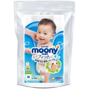 Moony Autiņbiksītes M 6-11kg paraugs 3gab Moony Un