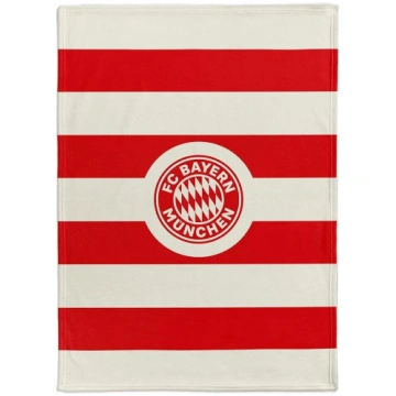 FC Bayern München Pūkaina vilnas sega, sarkana/bal